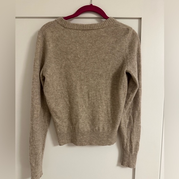 Reformation Beige Cashmere Crew Sweater - Picture 4 of 4